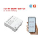Розумне 4CH/4х канальне Wi-Fi реле AC 85-250В RF433 Tuya Smart - Колір Білий