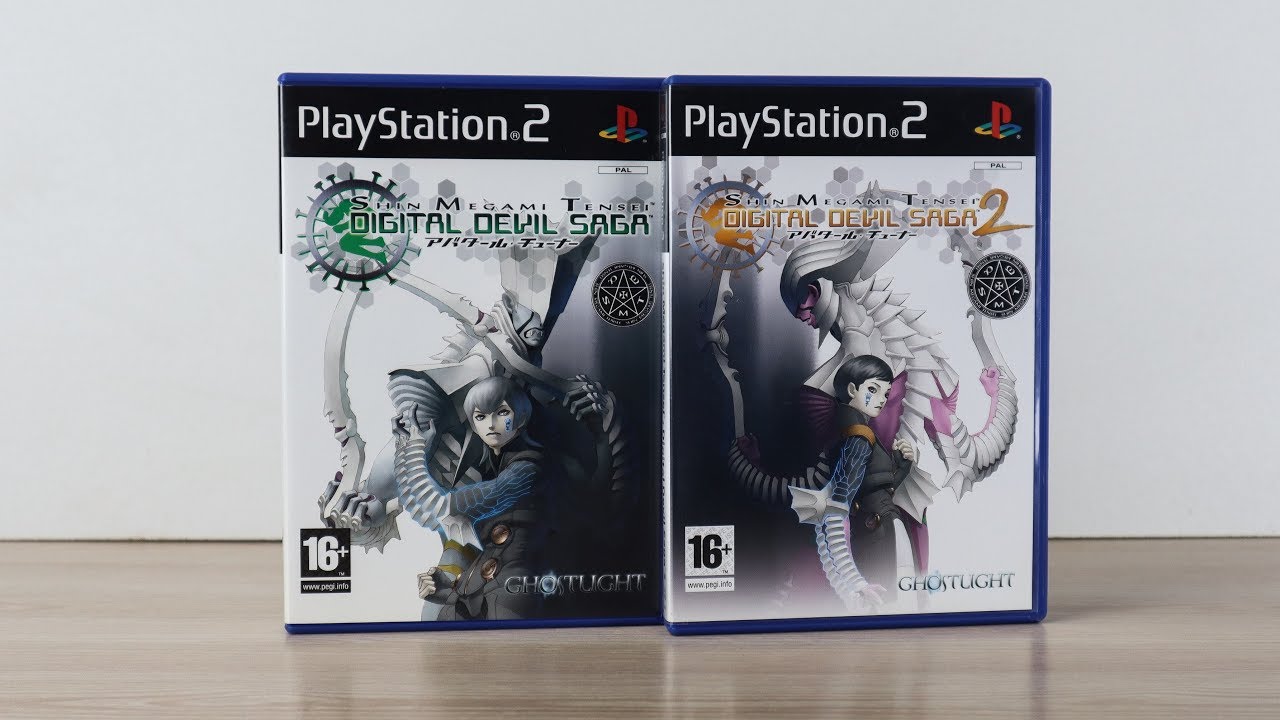 Shin Megami Tensei: Digital Devil Saga 1 и 2 PS2 PAL Распаковка