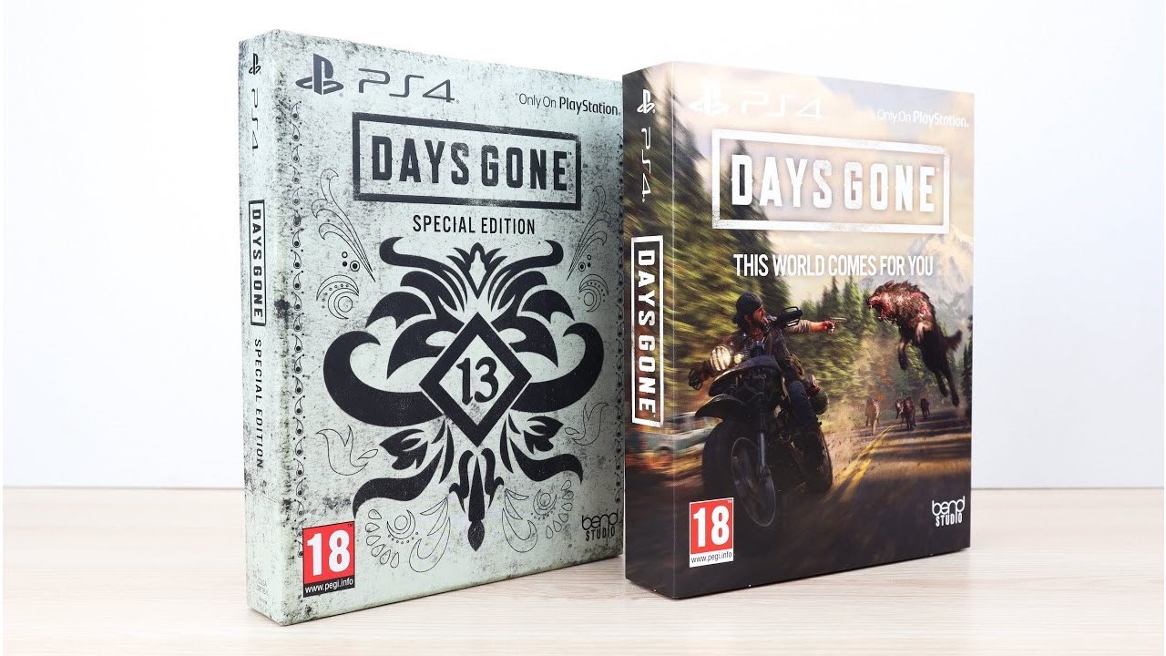 Days Gone Special Edition та Days Gone with Limited Edition SteelBook Розпаковка